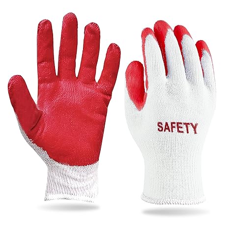 Red Latex Work Gloves 200 Pairs