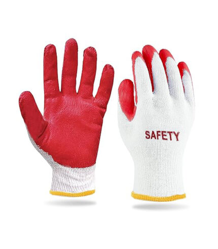 300 Pairs Red Latex Cotton Work Gloves
