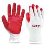 Red Latex Work Gloves